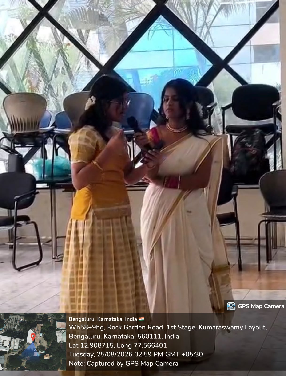 Sudha performing an invocation song