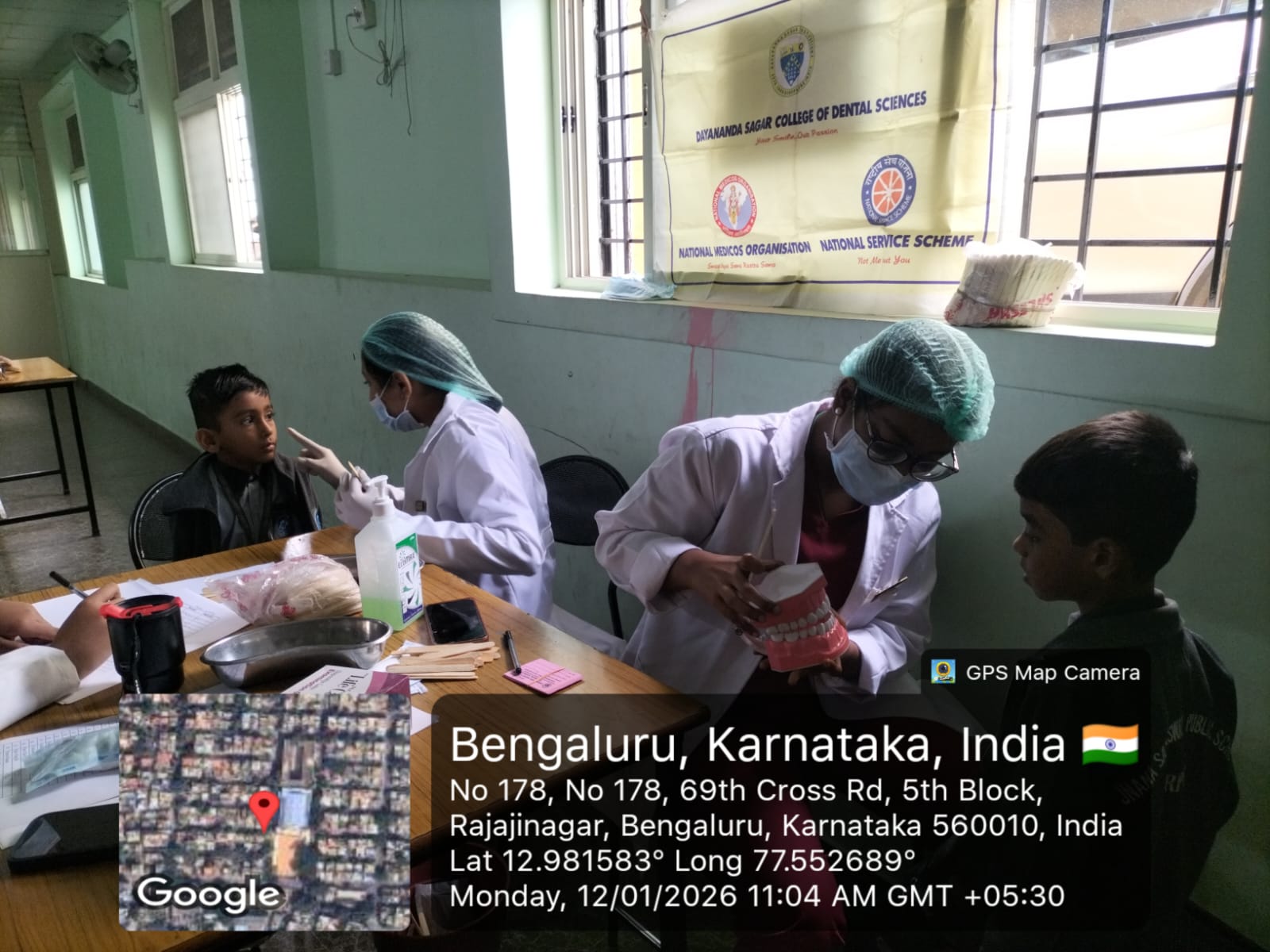 Dental professionals conducting initial screening/registration