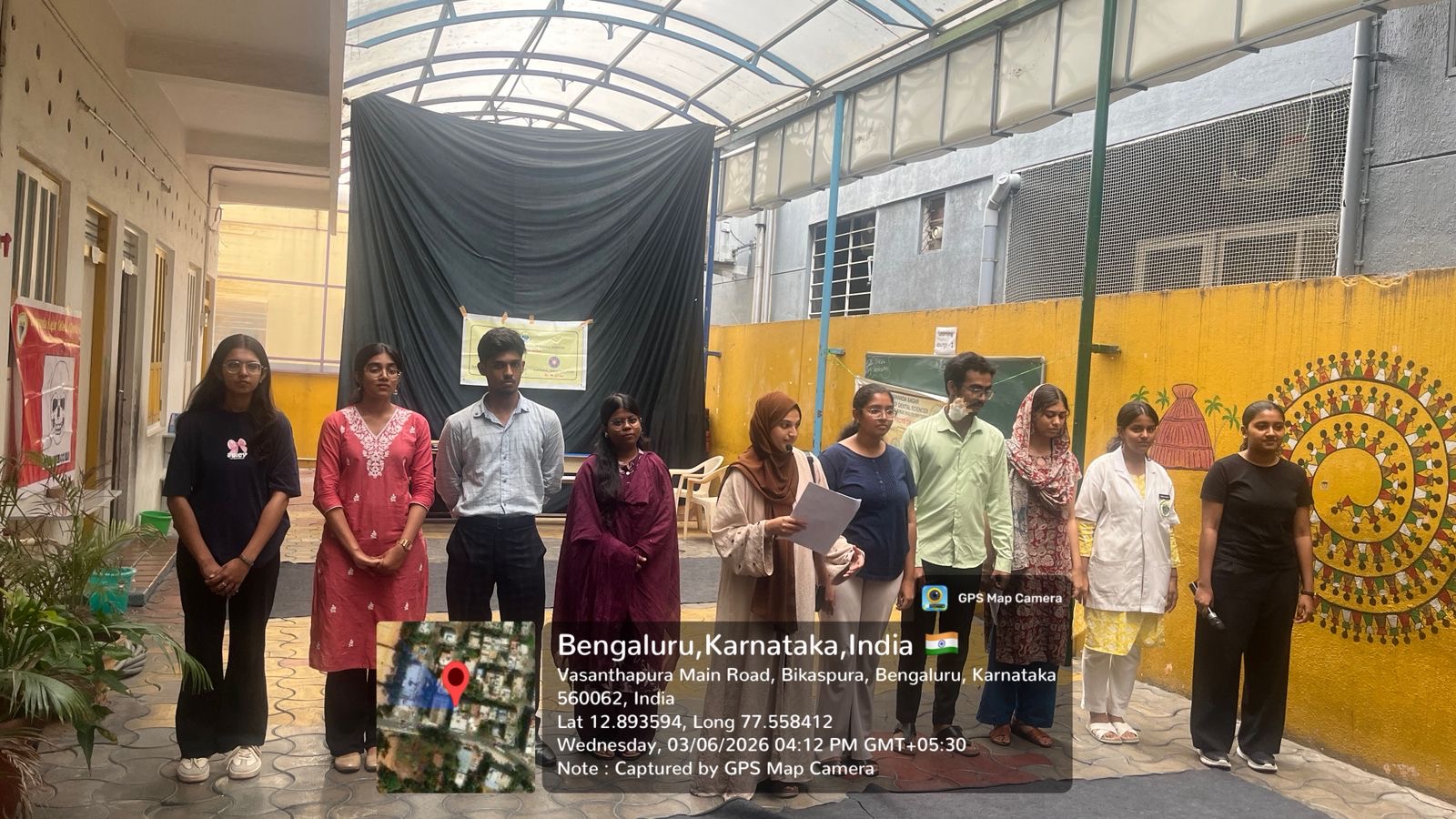 Students attending the World No Tobacco Day awareness program