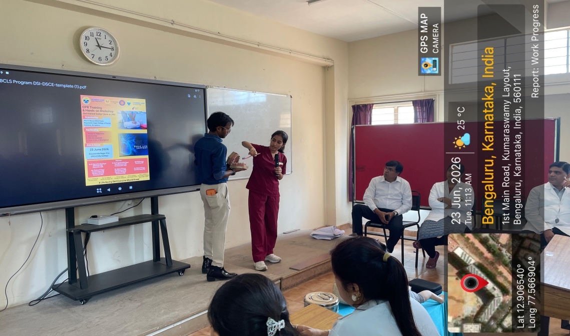 Dental professionals presenting during the camp
