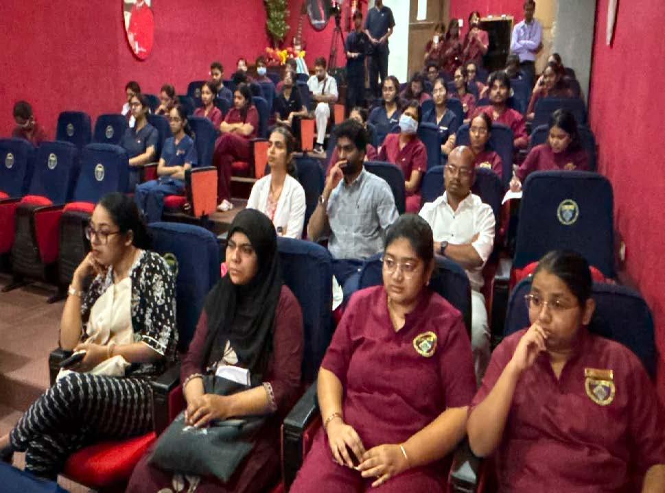 Audience in rapt attention during lecture