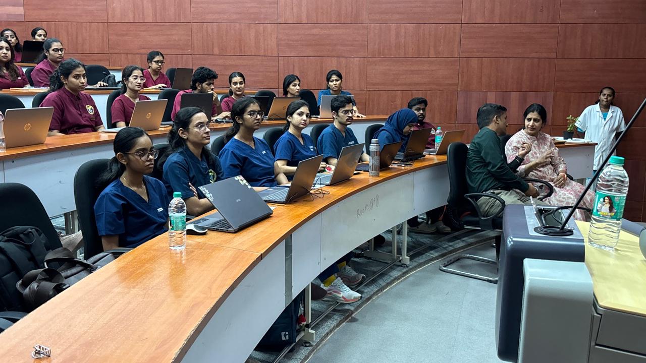 Delegates and postgraduate students attending implant lecture session