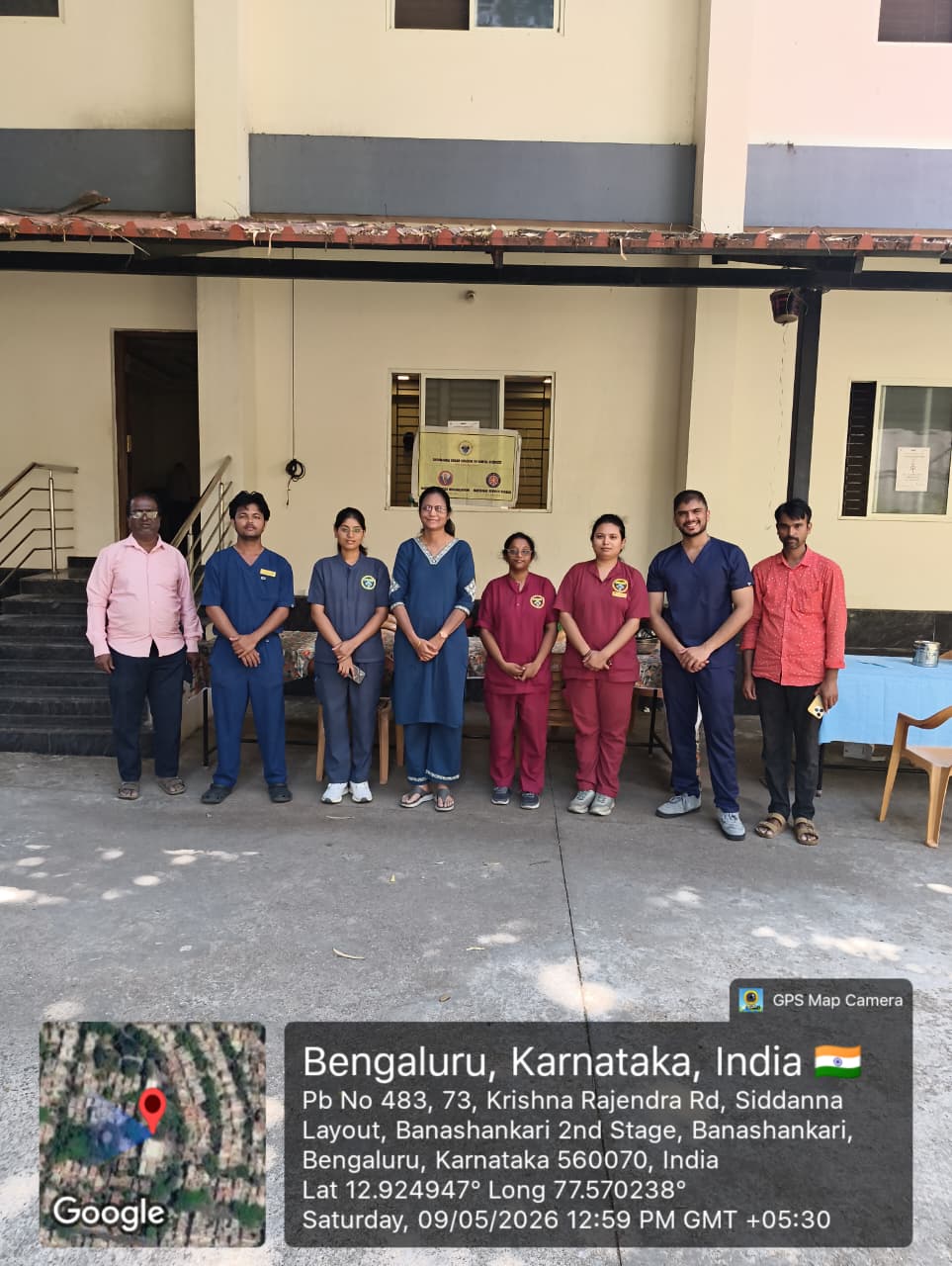 Group photo of the dental team