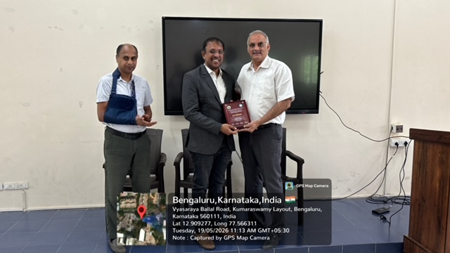 Felicitation of resource person Dr. Sundervel by Principal and faculty