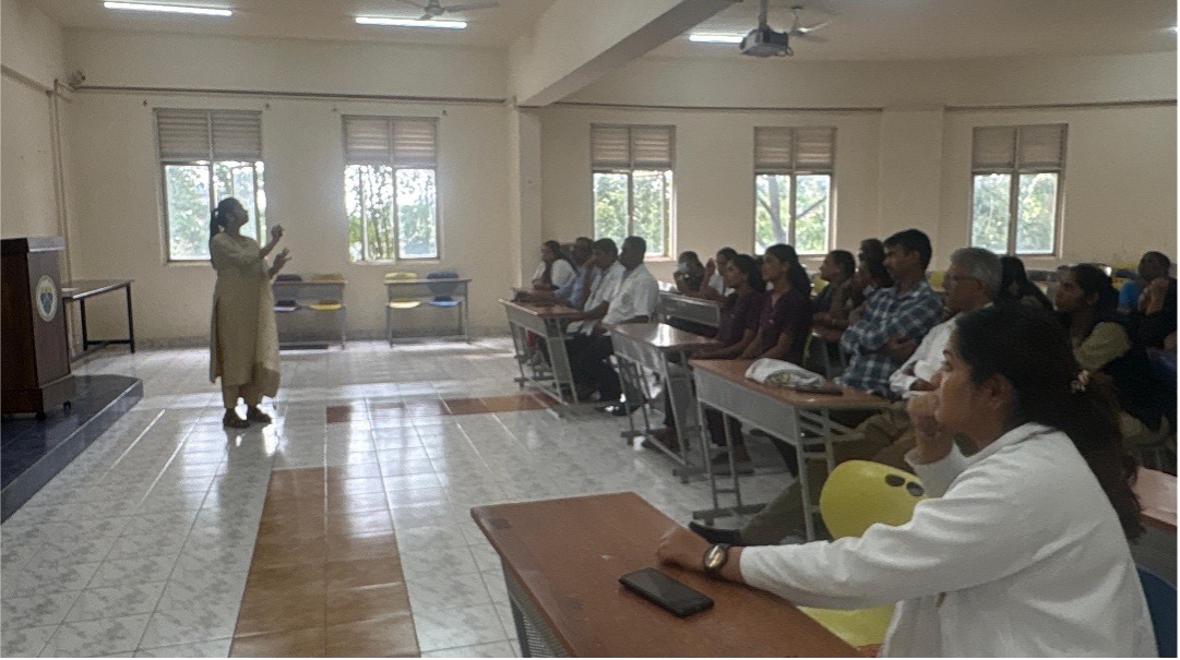Session in progress with clinical staff and faculty in attendance